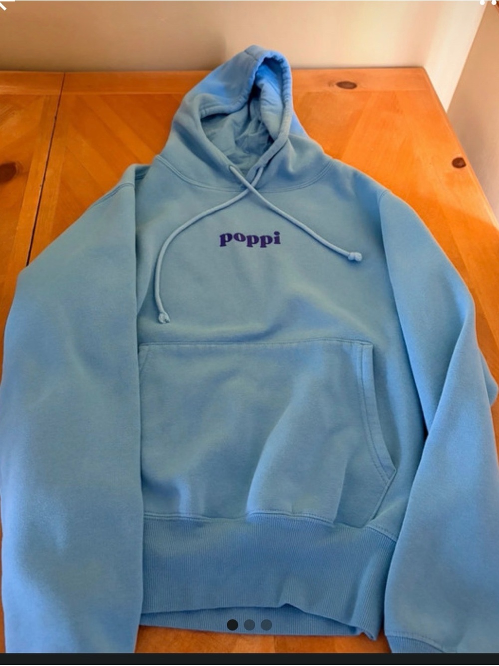 Target Light Blue Women's Poppi Logo Hoodie small